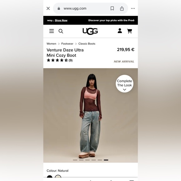 🐪 🐑 NEW IN BOX🐑🐪 Ugg Venture Daze Ultra Mini Cozy Boot 9 - Picture 2 of 12